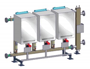 Figure 2 Three boiler manifold.