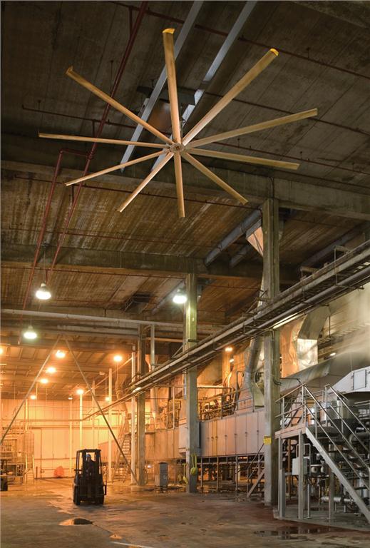 McCain Foods' production plant in Carberry, MB, utilizes fans to prevent condensation. Prior to that, moisture was infiltrating the freezer.