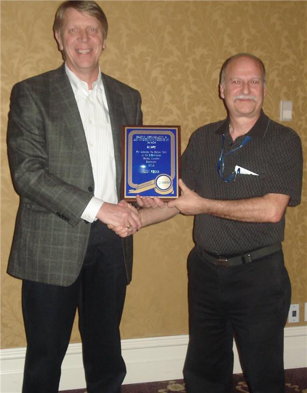 At the 74th AGM, Warren Heeley, president of The Heating, Refrigeration and Air Conditioning Institute of Canada (HRAI) presented HRAI's award acknowledging the highest CMS mark to Nick Reggi, RSES Canada board member. Reggi, who is currently a full-time professor in the HVAC/R and Energy Management Programs at Humber School of Applied Technology, is well known in the industry for his tireless efforts to promote education and training, and for his commitment to RSES Canada.