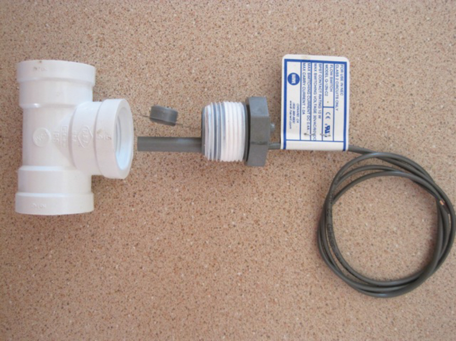 Figure 2 Domestic water flow switch.