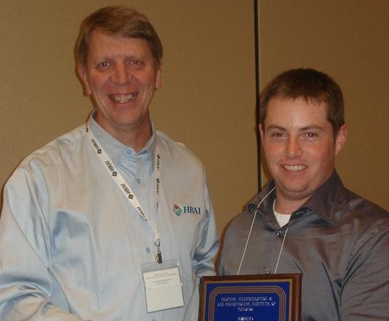 Brendan Myers (above) and Gary Struhar were rewarded for their marks on the RSES-Canada Certificate Member Examination at the Society's AGM on March 20 during CMPX.