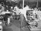 1947: Manufacturing begins on the first of Al Moen's single-handle faucets. The first 12 faucets off the line are purchased for $12 each.
