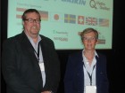 Denis Tanguay with Dr. Sophie Hosatte, director of the Buildings Group, CanmetENERGY and a member of the international organizing committee following the close of the 11th IEA Heat Pump Conference.