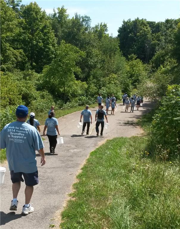 The Grundfos Walk for Water that was held by their Oakville office simulated the trek that millions of people face each day due to lack of a safe water source. Event participants were asked to carry a pail of water for half of the five kilometre walk.