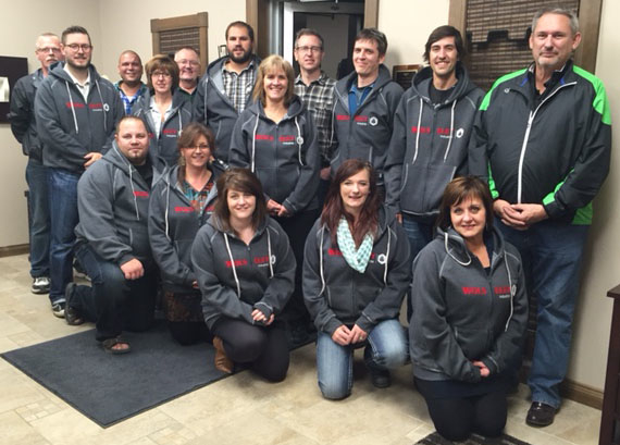 The new team in Esterhazy, SK, including Goodman employees, following the acquisition on October 20, 2014.