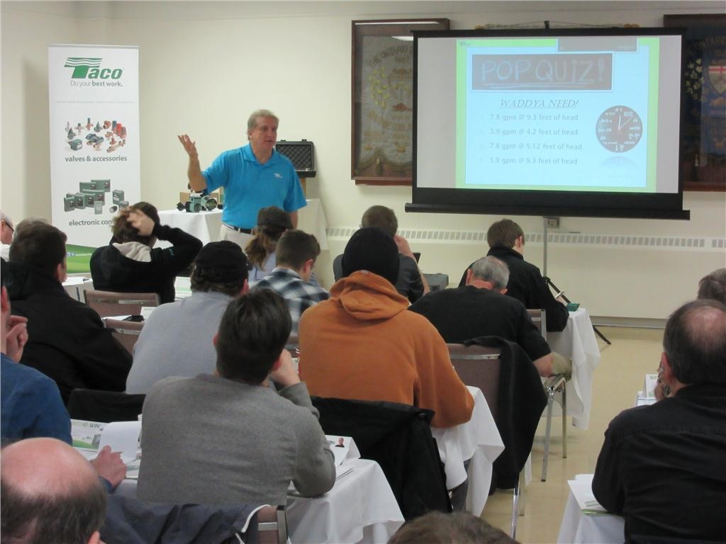 John Barba presents the advanced residential hydronics course in Barrie, ON.