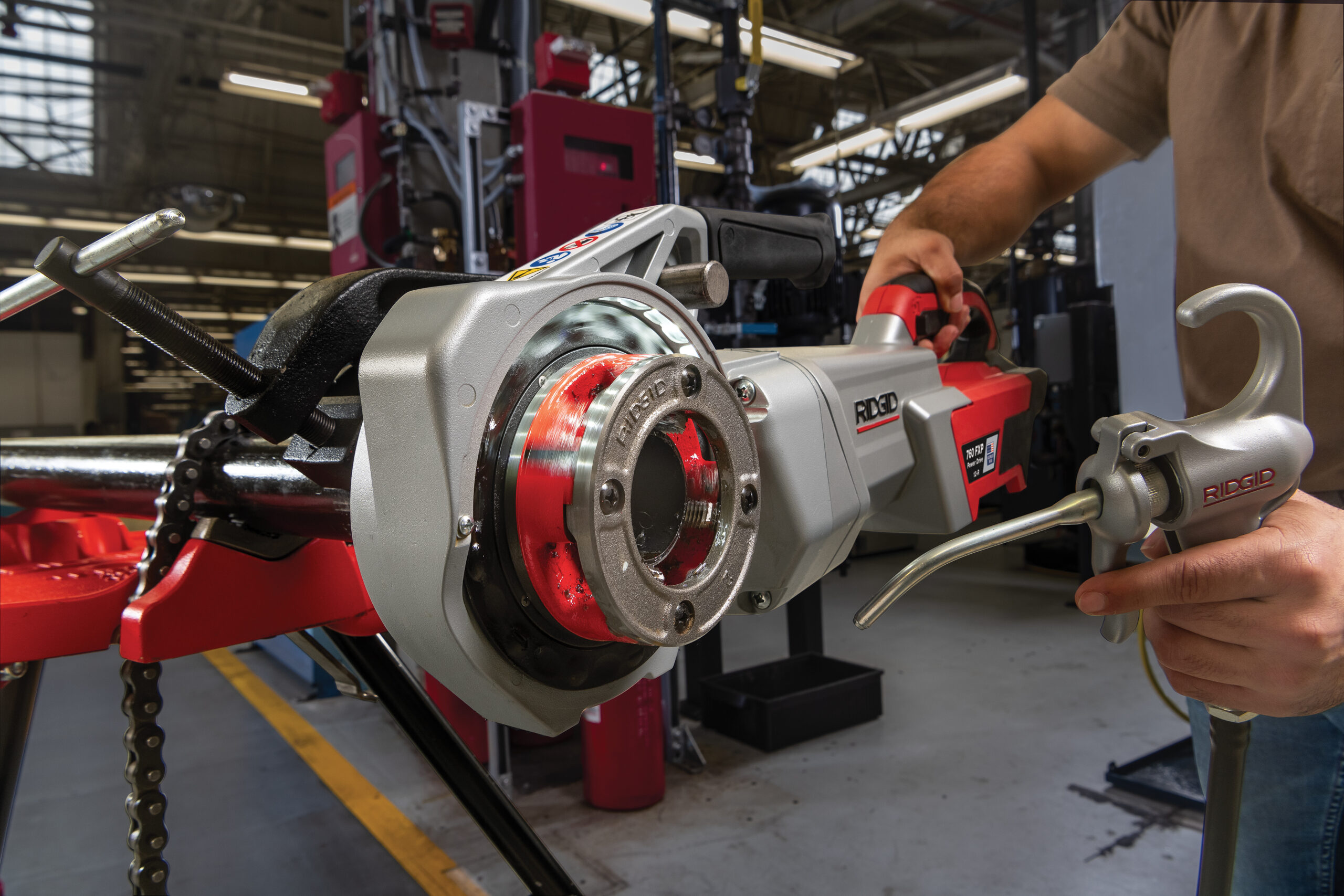 Ridgid Introduces The 760 FXP Power Drive With FXP Battery HPAC Magazine Ridgid Introduces The 760 FXP Power Drive With FXP Battery HPAC Magazine