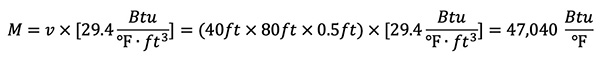 Thermal-Mass-Equation
